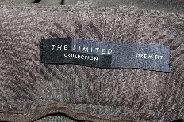 The Limited Drew Sz 10R x 32 Brown Poly Rayon Spandex Trouser Pant