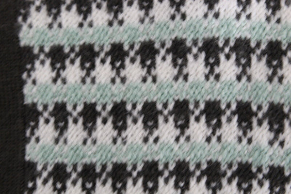 Jones Wear Sz MP Brown White Mint Button Up Acrylic Blend Cardigan Sweater