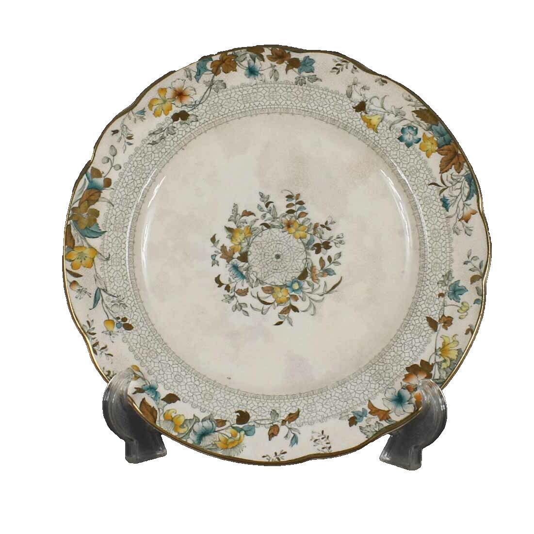 WedgWood Lace 10 X 1 Cream Multicolor Ra No 161762 Dinner Plate 854 #2I
