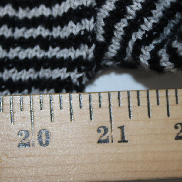 Cabi Sweater Sz S Black White Turtleneck Open Back Overlap 100% Cotton Sweater