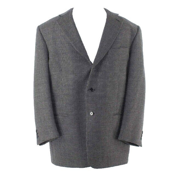 Talllia Sartoria Loro Piana Sz 50S? Black Multi 3 Button Cashmere? Men's Blazer