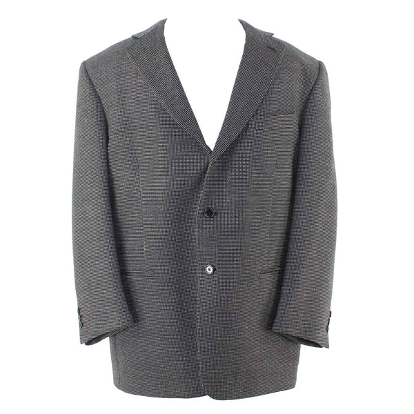 Talllia Sartoria Loro Piana Sz 50S? Black Multi 3 Button Cashmere? Men's Blazer