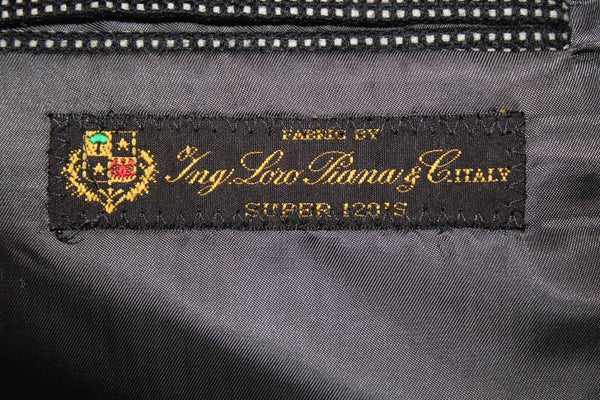 Talllia Sartoria Loro Piana Sz 50S? Black Multi 3 Button Cashmere? Men's Blazer