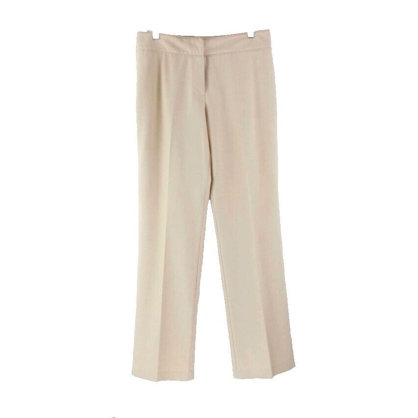 Sigrid Olsen Sz 8 x 33.5 Tan Polyester Viscose Rayon Spandex Blend Pant