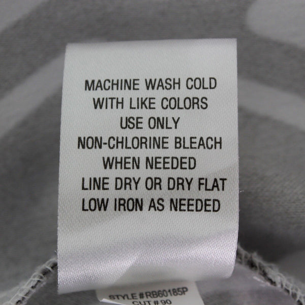 Robbie Bee Signature Sz 4P Gray White Coral Geometric Poly Blend Knit Dress