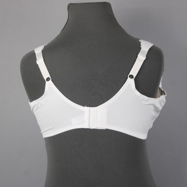 Playtex Bra NEW $25 Sz 48C White Lace Wired Unpadded 100% Polyester Bra