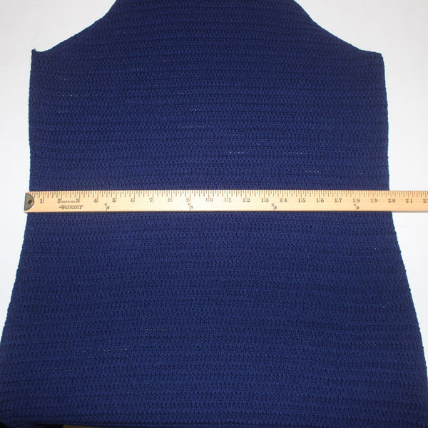 Banana Republic Dress NEW $140 Sz XL Navy Blue Open Knit UnLined Cotton Spandex