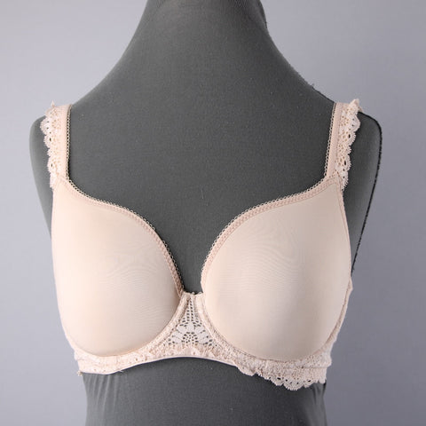 Simone Perele Sz 30F Nude Blended Fabric T Shirt Bra