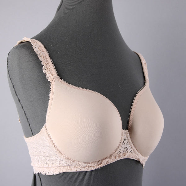 Simone Perele Sz 30F Nude Blended Fabric T Shirt Bra
