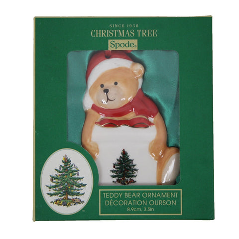 Spode NEW $30 Teddy Bear 3.5" Ornament