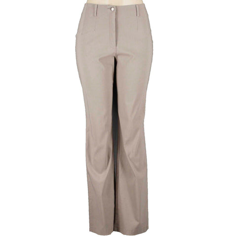 Corel Amsterdam Sz M X 31 Tan Straight Viscose Linen Polyamide Lycra Pant