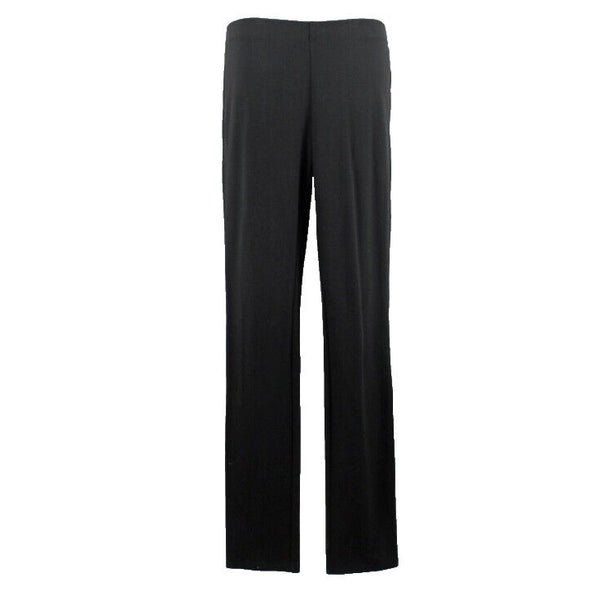 Eileen Fisher Sz XS x 32 Black Pull On Slim Viscose Nylon Spandex Knit Pant