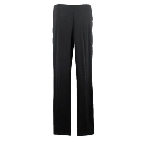 Eileen Fisher Sz XS x 32 Black Pull On Slim Viscose Nylon Spandex Knit Pant