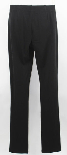 Eileen Fisher Sz XS x 32 Black Pull On Slim Viscose Nylon Spandex Knit Pant