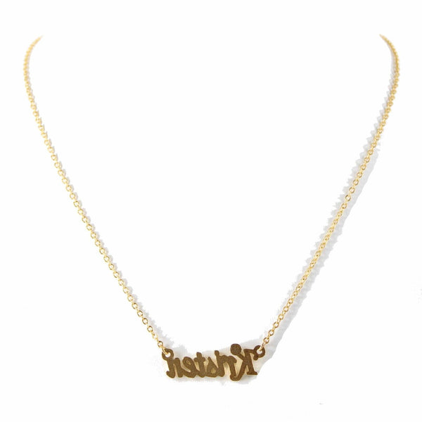 KRISTEN NEW Goldtone Rhinestone Accent 14.5" w 4.5" Multi Ring Ext Necklace