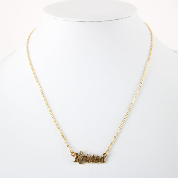 KRISTEN NEW Goldtone Rhinestone Accent 14.5" w 4.5" Multi Ring Ext Necklace