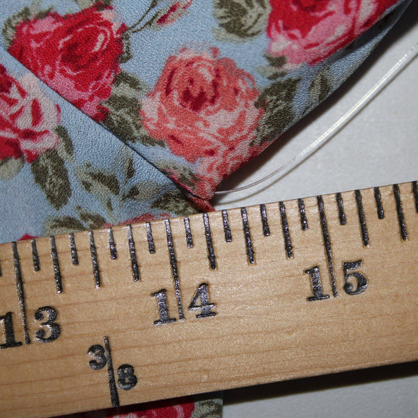 Almost Famous NEW Sz M Blue Multi Color Floral Ruching 100% Polyester Dress