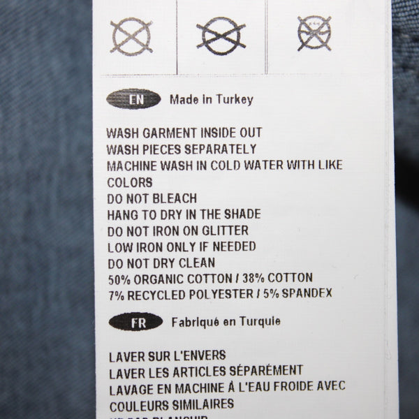 Joseph Ribkoff Jeans Sz 18 x 27 Blue Denim Rhinestone Bow Detail Cotton Jeans