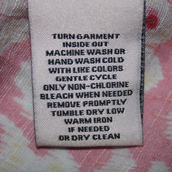Nanette Lepore NEW $58 Sz S Pink White Yellow Almond Blossom Rayon Polyester Top