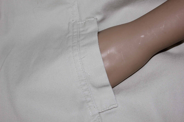 Geoffrey Beene NEW $50 Sz L Tan Cotton Front Pocket Windbreaker Jacket