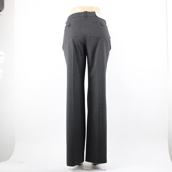 Calvin Klein NEW $50 The Manor Sz 10 x 34 Steel Gray Low Rise Poly Blend Pant