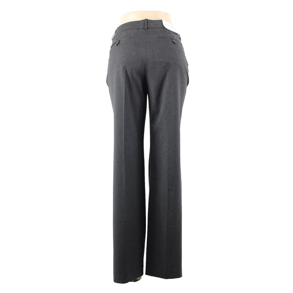 Calvin Klein NEW $50 The Manor Sz 10 x 34 Steel Gray Low Rise Poly Blend Pant