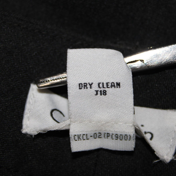 Calvin Klein NEW $50 The Manor Sz 10 x 34 Steel Gray Low Rise Poly Blend Pant