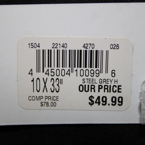 Calvin Klein NEW $50 The Manor Sz 10 x 34 Steel Gray Low Rise Poly Blend Pant