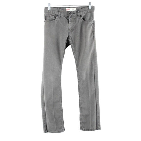 Levi's 511 Sz 14R 27 x 27 Gray Skinny Cotton Polyester Blend Boys Jean