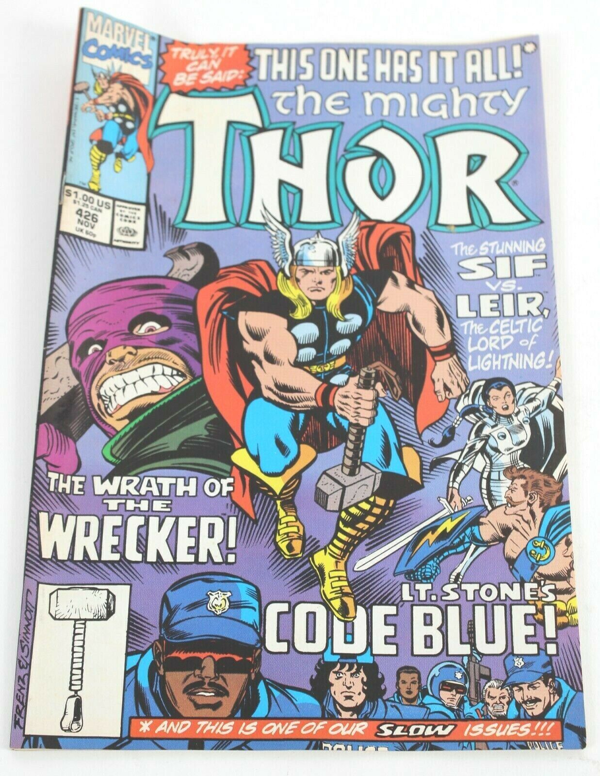 Marvel Comics 1990 The Mighty Thor Vol. 1 No. 426 Comic Book