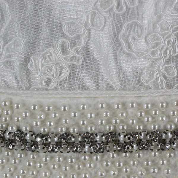 Espis NEW $62 Sz 2 Girls White Tulle Rhinestone Pearl 100% Polyester Dress