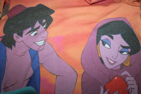 Disney Aladdin M Orange Purple Multi Polyester Cotton Knit Top