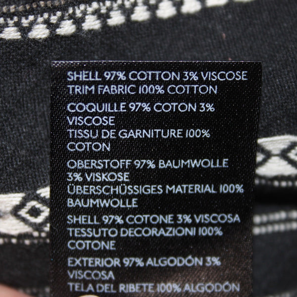 Anthropologie Pant Sz XS x 27 Black White Pockets Elastic Waist Cotton Viscose