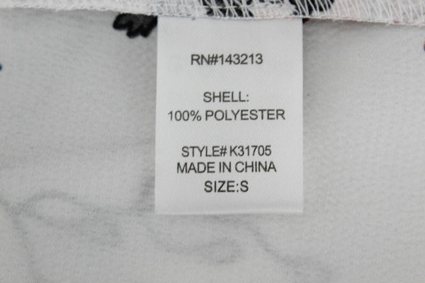 Miss Love Sz S White Pink Silver Glitter Cold Shoulder Belt 100% Poly Top