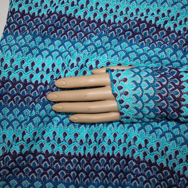 Moving Comfort Top NEW Sz L Blue Aqua Open Knit 100% Nylon Top