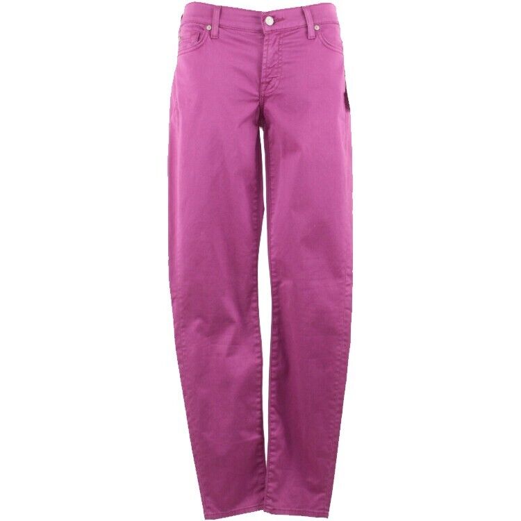 7 For All Mankind NEW $100 Sz 28 x 30 Purple 5 Pocket Cotton Blend Pant