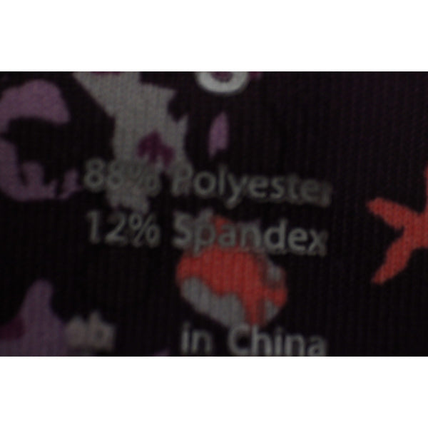 Apana AW Pant Sz S x 20 Purple Multi Colored Pull On Knee Length Poly Spandex