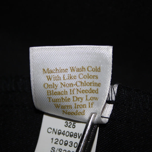 Caslon NEW Sz 18w x 25 Black Pockets Ankle Straight Leg Cotton Poly Capri Pant