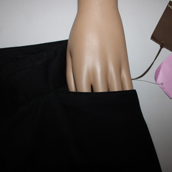 Caslon NEW Sz 18w x 25 Black Pockets Ankle Straight Leg Cotton Poly Capri Pant