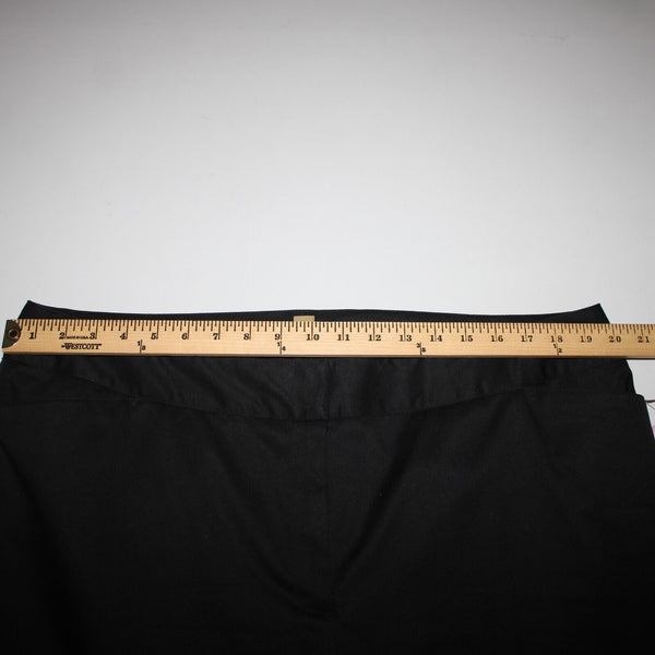 Caslon NEW Sz 18w x 25 Black Pockets Ankle Straight Leg Cotton Poly Capri Pant