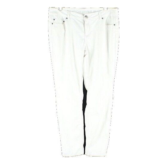 Canyon River Blues Sz 16 x 28 White Rhinestone Pockets Cotton Blend Pant
