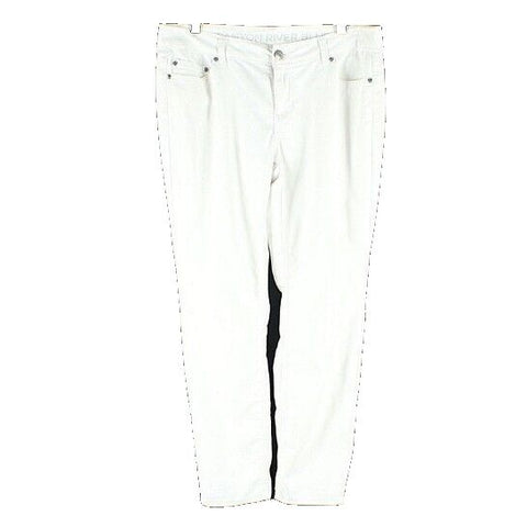 Canyon River Blues Sz 16 x 28 White Rhinestone Pockets Cotton Blend Pant
