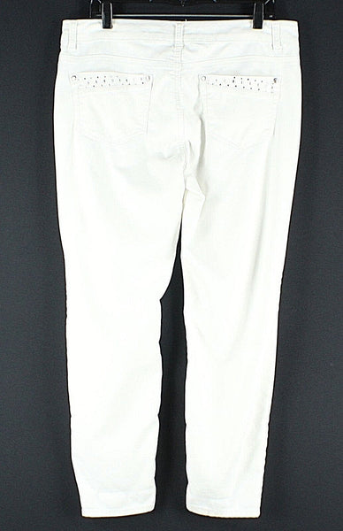 Canyon River Blues Sz 16 x 28 White Rhinestone Pockets Cotton Blend Pant