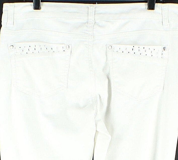 Canyon River Blues Sz 16 x 28 White Rhinestone Pockets Cotton Blend Pant