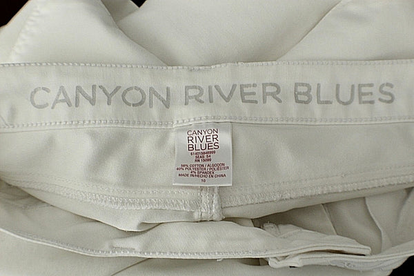 Canyon River Blues Sz 16 x 28 White Rhinestone Pockets Cotton Blend Pant