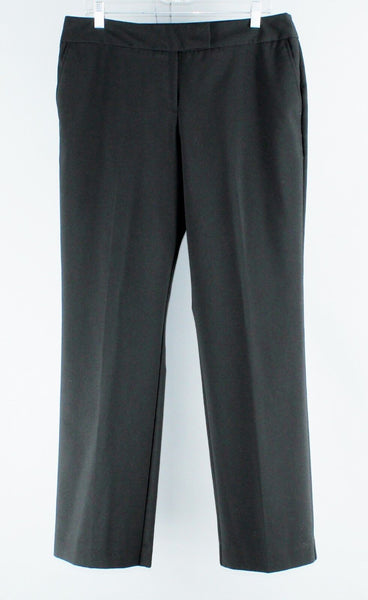 Covington Sz 12 x 31 Lynda Black Poly Rayon Blend Unlined Trousers Pant