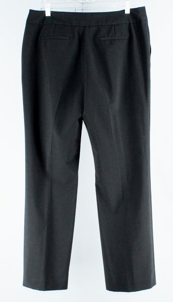 Covington Sz 12 x 31 Lynda Black Poly Rayon Blend Unlined Trousers Pant