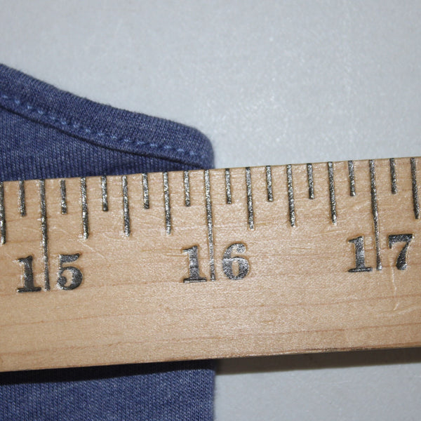 William Rast Top NEW $50 Sz SP Navy Blue White Color Block Hi Lo Polyester Top