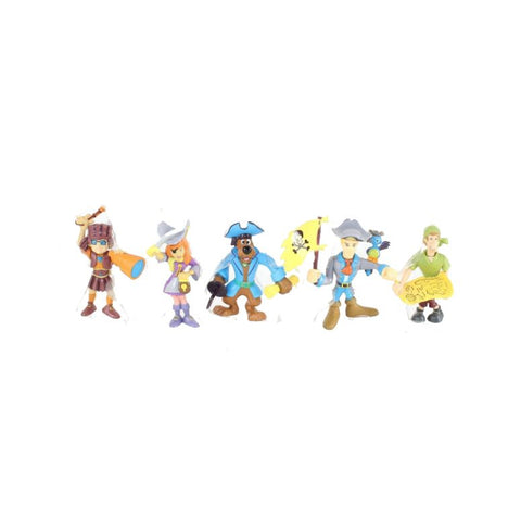 Scooby Doo Uncarded Pirate Crew 5 2.5" Action Figures Collectible
