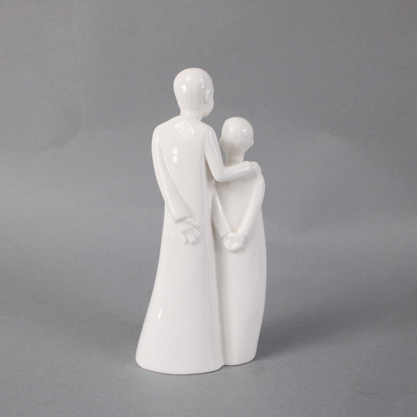 Moments Brothers By Coalport Sculpture Brothers White Bone  China 7.5" Sculpture
